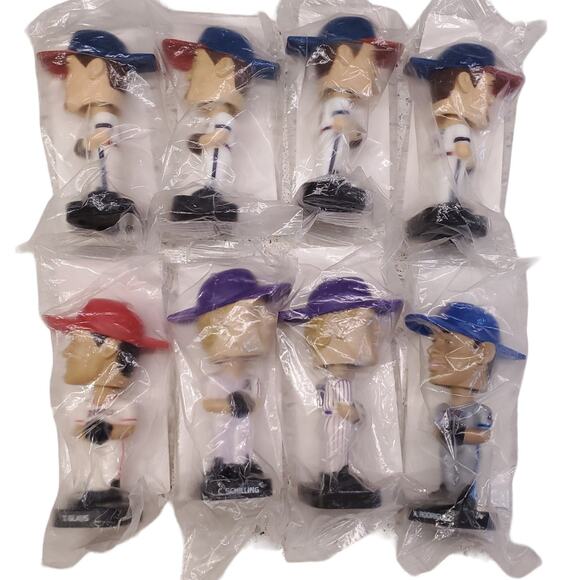 MLB Baseball Bobbleheads Post Cereal Vintage Baseball Lot Of 8 Mini 2002 -2003 - Picture 14 of 14